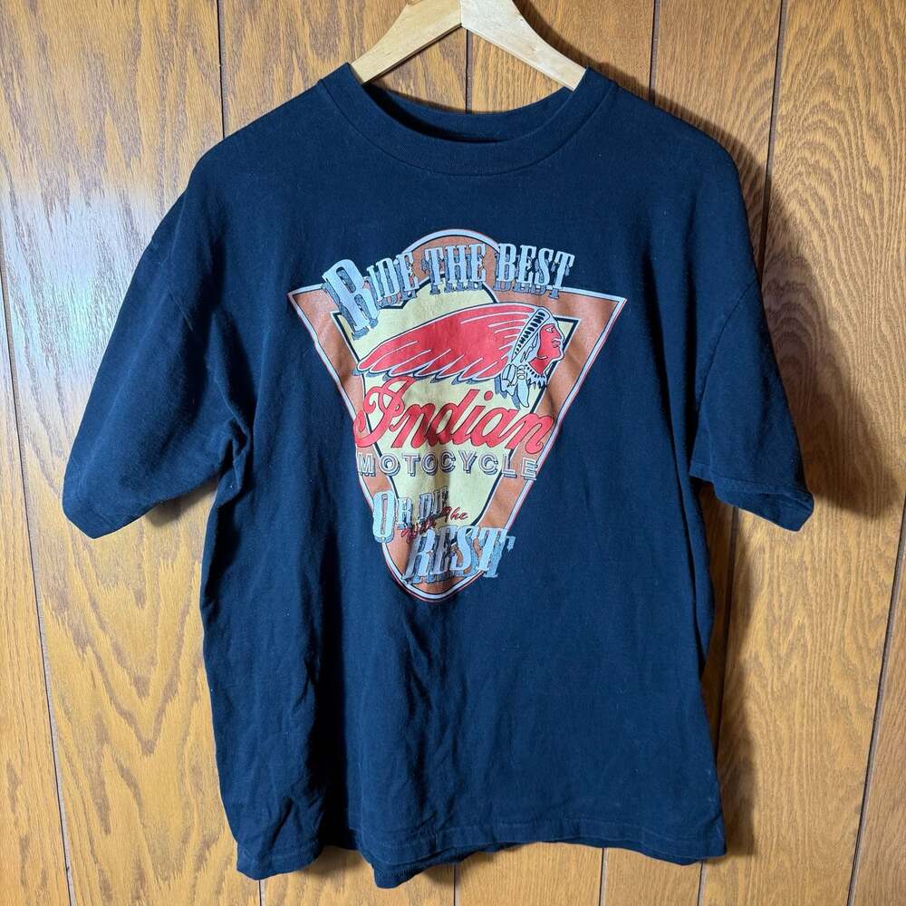 Vintage Indian Motorcycle T-Shirt 'Ride the Best' - Dale's Vintage Motorcycles